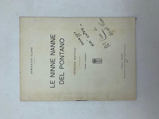 Le ninne nanne del Pontano. Versione metrica. Terza ristampa